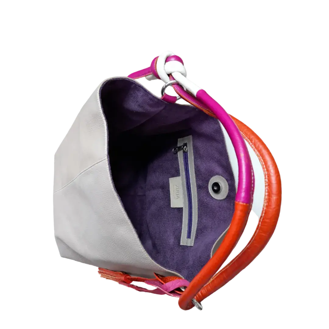 Bolso en cuero para mujer Antonella taupe