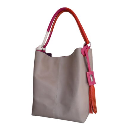 Bolso en cuero para mujer Antonella taupe