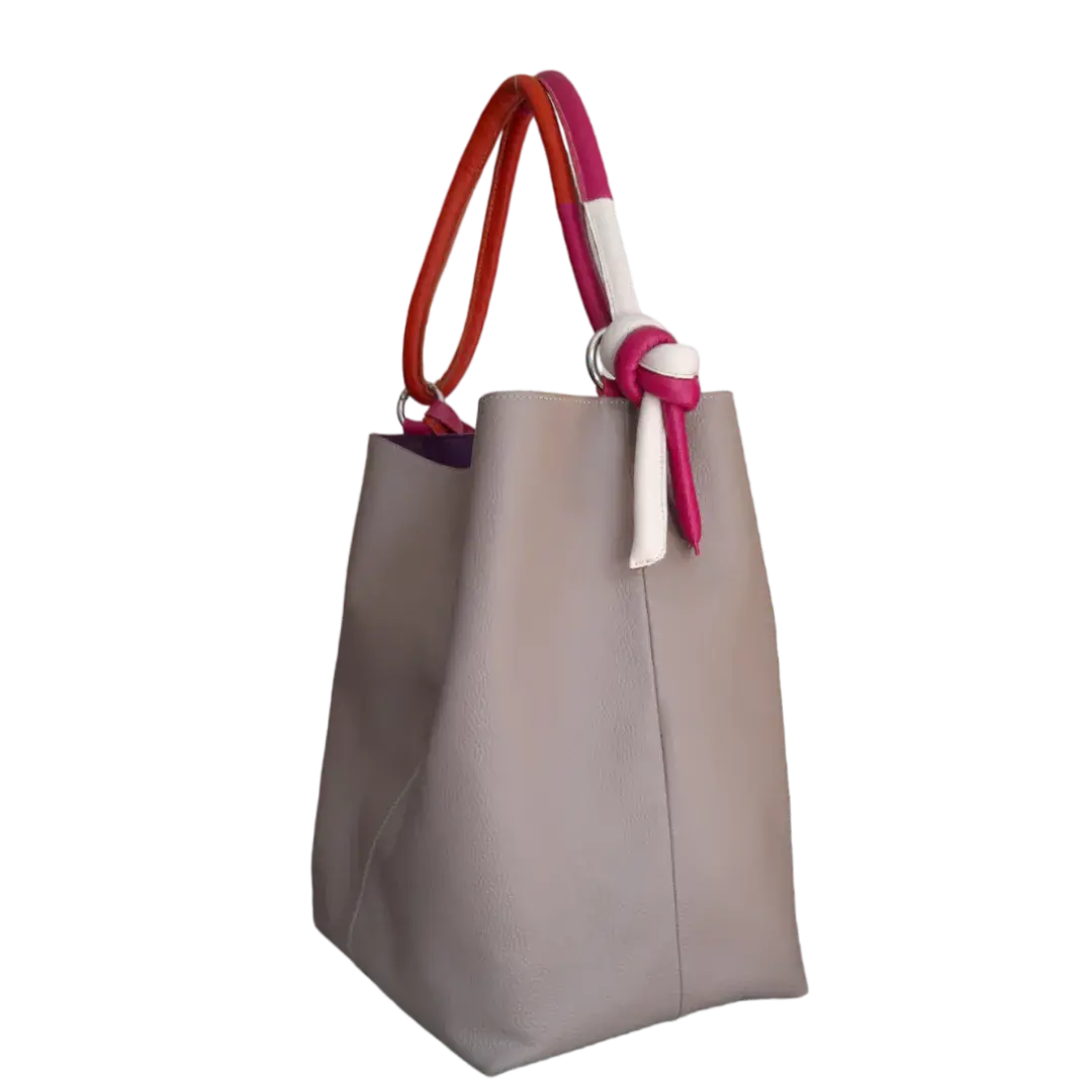 Bolso en cuero para mujer Antonella taupe