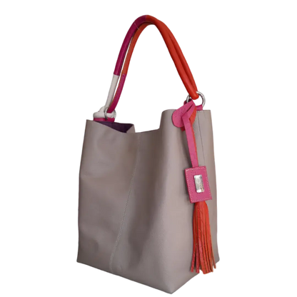 Bolso en cuero para mujer Antonella taupe