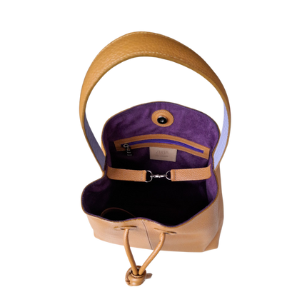 Bolso en cuero para mujer Bianca color miel