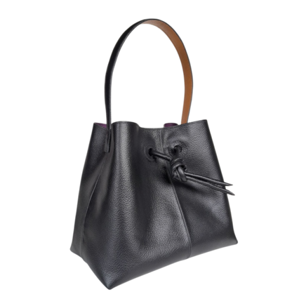 Bolso en cuero para mujer Bianca color negro