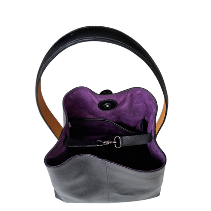 Bolso en cuero para mujer Bianca color negro