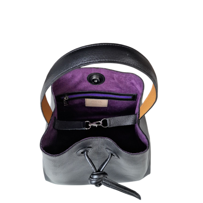 Bolso en cuero para mujer Bianca color negro