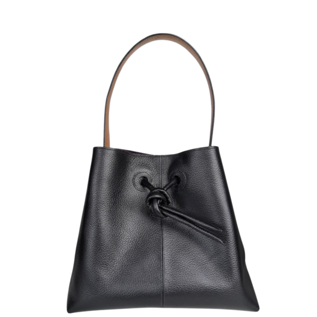 Bolso en cuero para mujer Bianca color negro