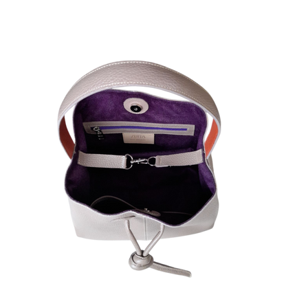 Bolso en cuero para mujer Bianca color taupe