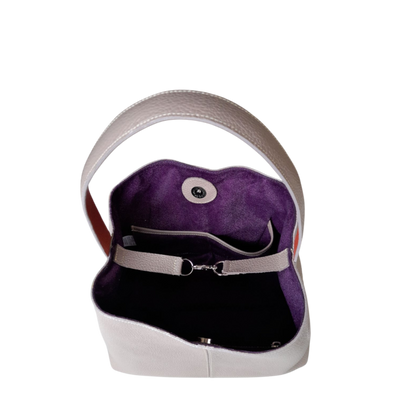 Bolso en cuero para mujer Bianca color taupe